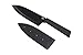 Kuhn Rikon 13-Piece Knife and Snips Colori+ Cutlery Set, Black - 6 Knives, 6 Knife Sheaths, 1 Snips - Japanese Stainless Steel - Everything You Need to Cut, Chop and Trim