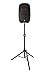 Ultimate Support TS-90B TeleLock Series Lift-Assist Aluminum Speaker Stand w/Integrated Speaker Adapter