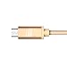 LAX Gadgets Durable Nylon Braided Tangle Free 2.0 Micro USB Android Charging and Data Sync Cable for Samsung, HTC, Motorola, Nokia, Kindle, MP3, Tablet and More[10 Feet-Gold]
