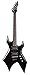 B.C. Rich Warlock Mk1 Electric Guitar, All New 2017 Model, Black
