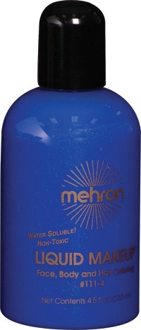 Mehron Professional Liquid Makeup #111 Blue, 4.5 Ounce