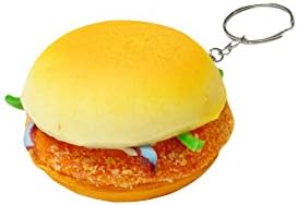 Japanese Fun: Squishy Food Key Chain - Chicken Sandwich Burger by Japanese Fun
