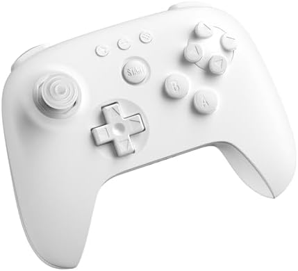 8Bitdo 64 Bluetooth Controller for Analogue 3D, Switch, Switch 2, Windows, and Android (White)