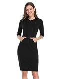 MISSKY Women Pullover Stripe Pocket Keen Length Slim Sweatshirt Causal Hoodie Dress for Summer Autumn Spring