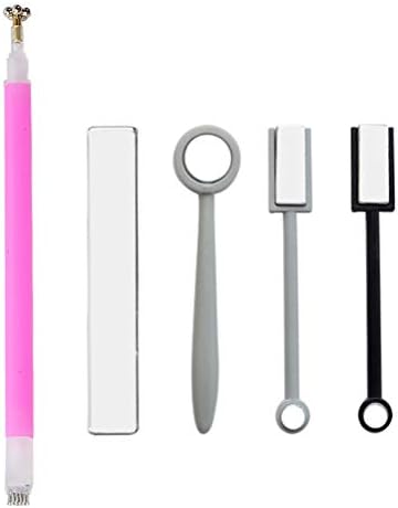 supbel Magnetic Tool for Catseye, Magnetic Double Head, Floral 3D Cat Eye Magnet, Super Strong, 3D Net, Nail Art Tool, Stick, Manicure Tool, Color Gel, Cat Eye Effect (Set of 1)
