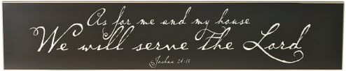 Chick Lingo 3675BRL As for Me and My House We Will Serve The Lord Decorative Sign