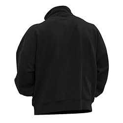 Mens Quarter Zip Pullover Vintage Fashion Long