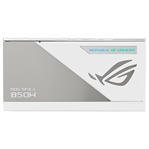 Asus Rog Loki Sfx-L 850W Platinum Power Supply (Fully Modular Power Supply, 80+ Platinum, Lambda A Certified, 120 Mm Pwm Argb Fan, Aura Sync Rgb Lighting, Atx 3.0 Compatible, Pcie 5.0 Ready, White) - View 10