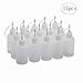 BinaryABC 30ml Polyethylene Needle Tip Glue Bottle, 15pcs, Reusable Dropper Bottle, Lab/Craft Use, Glue Dispensing, Laboratory use, School projects, Crafting and DIY, Home repairs