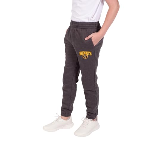 Ultra Game Boys' Soft Fleece Active Jogger Sweatpants,Denver Nuggets,Heather Charcoal,8 at Amazon