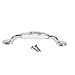 Rhinestone Crystal Cabinet Pulls Solid Aluminium Alloy Handles for Drawer Dressers Cabinets Bookcase Cupboard Kitchen Furniture (5.04inch/128mm, White)