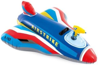 Avião insuflável com Canhão de Água, 117X104 cm, Jogo de Água, com Lançador de Água, para Praia, Para Piscina, Brinquedo Infantil, Peso máximo 40 kg, +3 anos (57531)