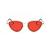 MINCL/Summer Fashion Vintage Cat Colorful Lens Sunglasses (gold-red, gold-red)