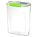 Sistema Fresh Collection Cereal Container, 142 oz./4 L, Clear/Lime Green