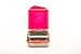 Kid Basix Safe Snacker Stainless Steel Lunchbox Container with Attached Lid, Fuchsia, Large