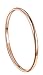 2mm Rose Gold Plated Polish Comfort Fit Domed Titanium Ring Wedding Band (5)