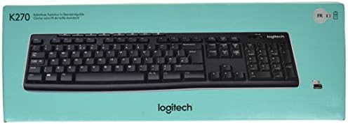 Logitech K270 Clavier sans Fil pour Windows, 2,4 GHz avec Récepteur Unifying USB, 8 Touches de Raccourci, Batterie Longue Durée 24 Mois, PC/Portable, Clavier AZERTY Français - Noir - Bestbluetooth.fr Logitech K270 Clavier sans Fil pour Windows, 2,4 GHz avec Récepteur Unifying USB, 8 Touches de Raccourci, Batterie Longue Durée 24 Mois, PC/Portable, Clavier AZERTY Français - Noir