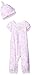 Burt's Bees Baby Baby Girls' Organic Short Sleeve Footless Coverall & Hat