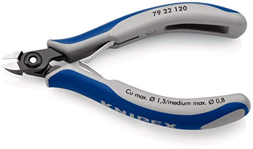 Knipex Präzisions-Elektronik-Seitenschneider brüniert, mit Mehrkomponenten-Hüllen 120 mm 79 22 120 – Bild 4