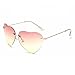 My.Monkey 2016 New Retro Fashion Womens Heart-shaped Wayfarer Sunglasses(C7)