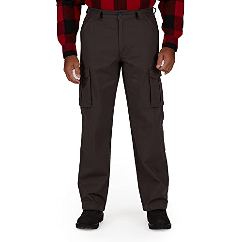 Smith's Workwear Mens Stretch Canvas Cargo Casual Pants, Granite Grey, 34W x 32…