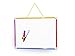 Magnetic Dry Erase Board for Kids - 11 x 14 inch Kids Mini White Board - Magnetic Whiteboard With Colorful Frame, Marker With Eraser Tip, Hanging String and 2 Magnets