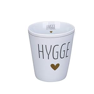 Krasilnikoff – Becher, Tasse – Happy Mug – Hygge – Höhe: 10 cm – Volumen: 330 ml
