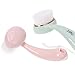 BMC 2 pc Pink and Green Long Handle Face Skin Care Ultrasoft Pore Cleansing Brush Set