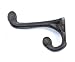Rustic Cast Iron Coat Hat Wall Hooks School Farm Tack Closet Set of 8