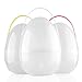 Joyclub 10 Inch Giant Easter Eggs, Plastic Huge, 3 Eggs + 4 Handles