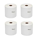 RBHK Direct Thermal Shipping Labels 450 4x6,compatible Zebra 2844 ZP-450 ZP-500 ZP-505,4 Rolls