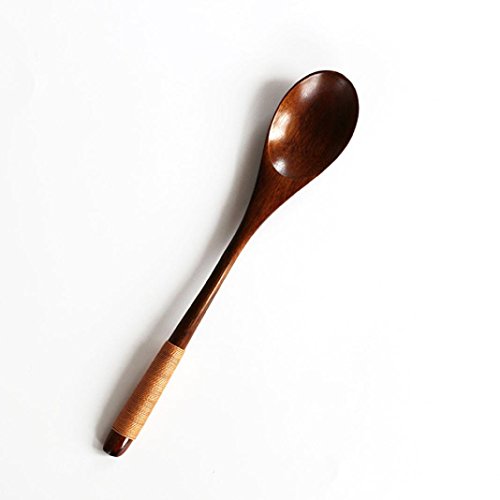 image for ღ Ninasill ღ Wooden Spoon Bamboo Kitchen Cooking Utensil Tool Soup