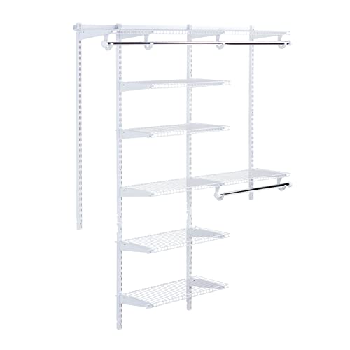 Rubbermaid Configurations Deluxe Closet Kit, White, 36 Ft., Wire