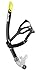 ARENA Swim Snorkel for Swimming Training, Black, Swim Snorkel, Regular