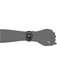 Michael Kors - Reloj de pulsera para hombre, tamaño mediano, IP Slim Runway, color negro