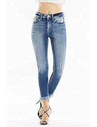 Pantalón vaquero (dobladillo con rayas, talla mediana)