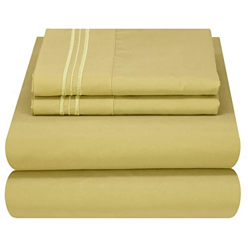Mezzati Brushed Microfiber Bed Sheet Set - Ultra