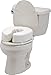 NOVA Medical Products Toilet Seat Cushion and Riser, 4” Padded Toilet Seat Attachment Cover, for Standard and Elongated Toilet Seats, Vanilla