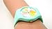 Zeiger New Cool Analog Easy Read Lovely Time Teacher Young Girls Teen Kids Wrist Watches, Rainbow Dial Silicon Band (Mint-green)