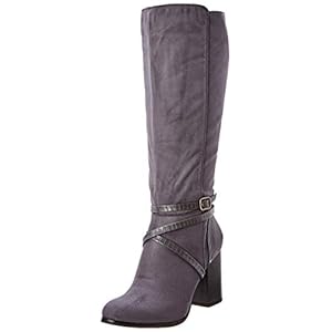 31lM3GShBYL. SS300 Angkorly - Zapatillas de Moda Botas Botas Altas Flexible Mujer Piel de Serpiente Tanga Hebilla Talón Tacón Ancho Alto 8… 31lM3GShBYL. SS300