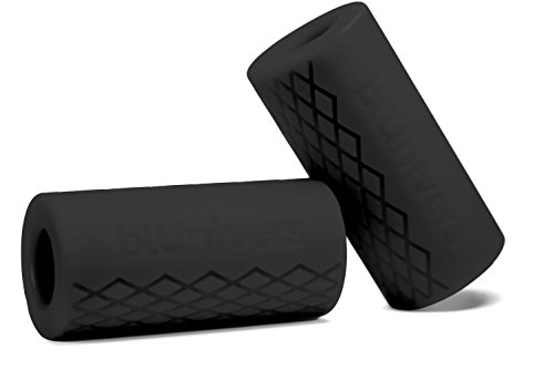 BLUNIVERS Thick Bar Grips for Weightlifting – Fat Bar Training Accessory for Dumbbell & Barbell – Rapid Muscle Growth to Forearm, Biceps, Chest & Triceps – Proved &Tested in Bodybuilding - Thumbnail 5