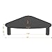 Tempered Glass Computer Monitor Riser | Triangle Save Space Desktop Corner Stand for Computer Monitor & Laptop Black HD01B-003thumb 3