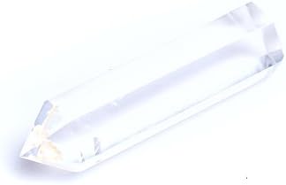 Yujianni Polished Natural Quartz Clear Crystal -Healing White Crystal Point Bullet Shaped-Reiki Decoration
