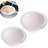 2pcs Jewelry Quartz Melting Dishes Pot Crucible Casting Ceramic Crucible for Sliver Gold Platinum Refining,100g and 250g
