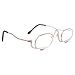 Lifetop Make-up 2.5x Magnifying Makeup Eye Alloy Glasses Spectacles Flip Down Lens