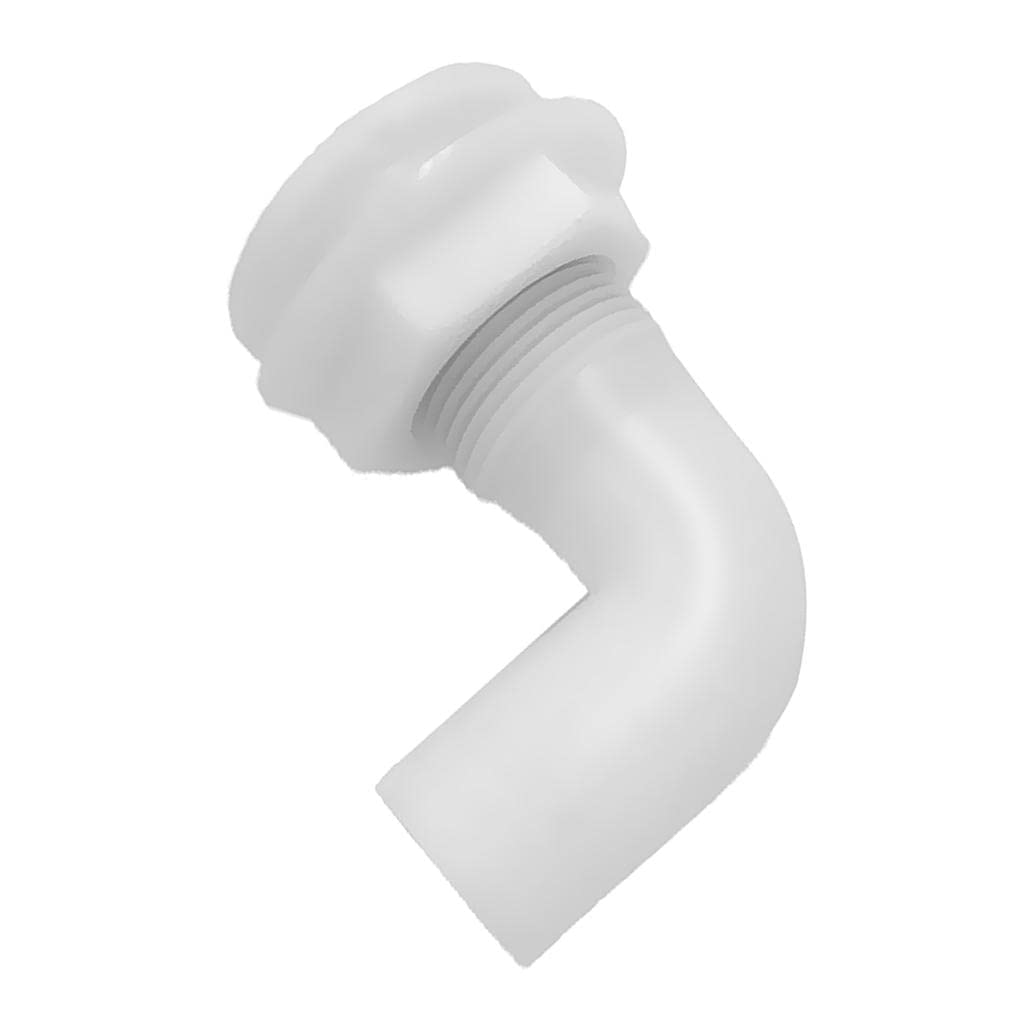 zalati Bilge Plug 90 Degree Replacement for Boat Hose Connection-White