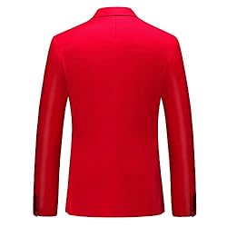 MOGU Mens 2 Piece Suit Slim Fit Double Breasted