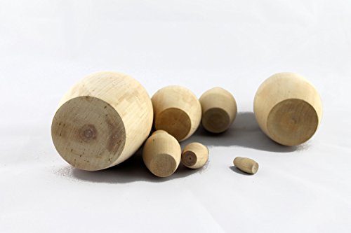 2 Matryoshka+Babushka+Unpainted+Handmade+Handicraft