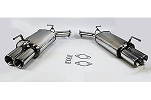 TUNERBITS Axle Back Exhaust Stainless 3" Tip Mufflers FITS Infiniti M35 M45 2006-2010