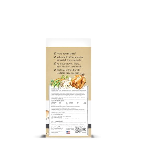 THE HONEST KITCHEN HUMAN GRADE DEHYDRATED WHOLE GRAIN DOG FOOD – COMPLETE MEAL OR DOG FOOD TOPPER – CHICKEN 10-PACK OF 1.5 OZ SACHETS